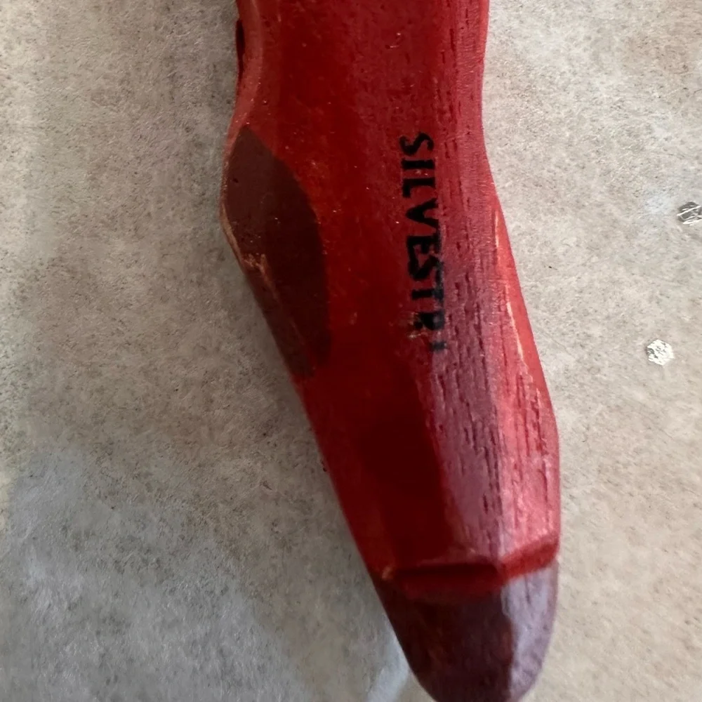 Vintage folk art Santa Claus carved wooden icicle Christmas ornament
